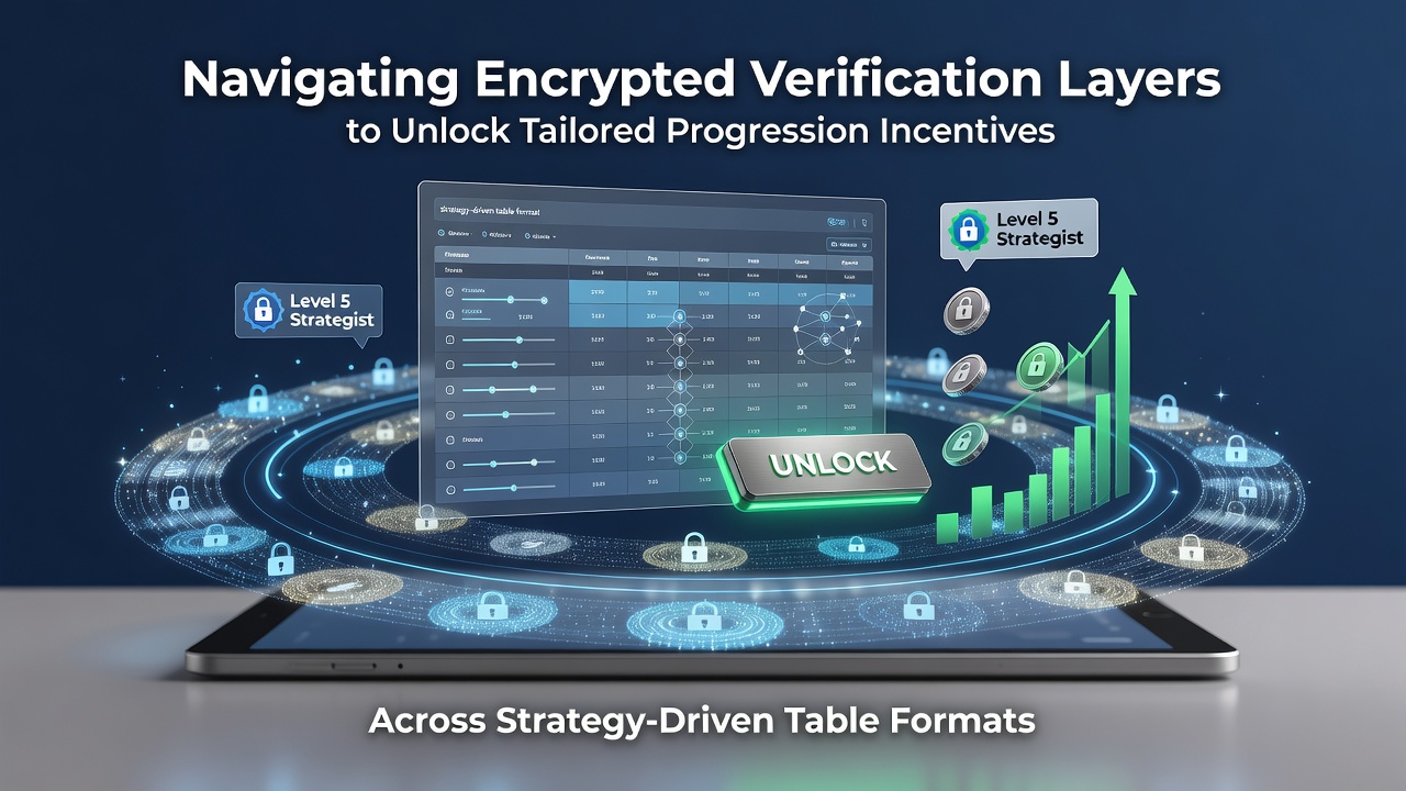 Mobile app interface showing encrypted verification process for table game access