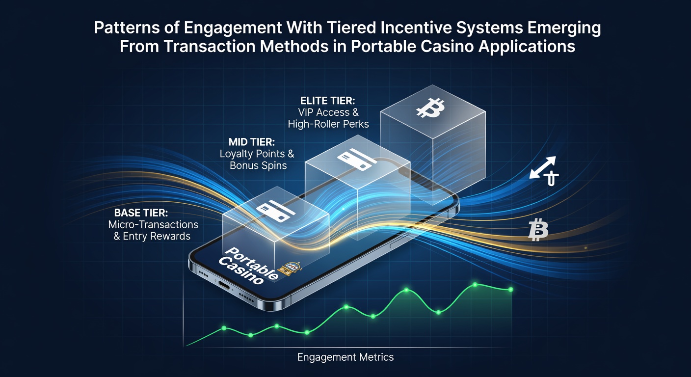 Mobile casino app interface showing tiered reward levels and transaction options