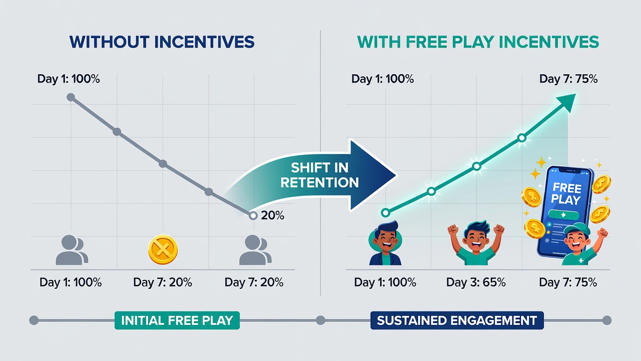 Analytics dashboard showing player retention metrics for mobile table games over several months
